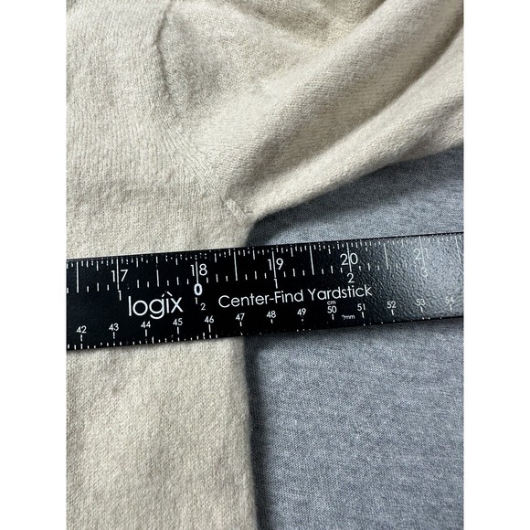 Zara‎ Turtleneck Oatmeal Knit Cropped Sweater Womens Medium 100% Wool - Picture 6 of 10